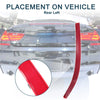 Mercedes-Benz R350 (2011-2012) Red Rear Left Bumper Reflector