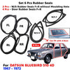 Windshield w/o Vent Door Rubber Set 6 Fits Datsun Bluebird 510 4D SED 1967-72