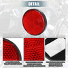 Motorcycle 8pcs Round Safety Spoke Reflective Self Adhesive Reflector