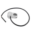 Motorcycle ATV Headlight Fog Spot Light Silver 7/8" Handlebar On Off Switch