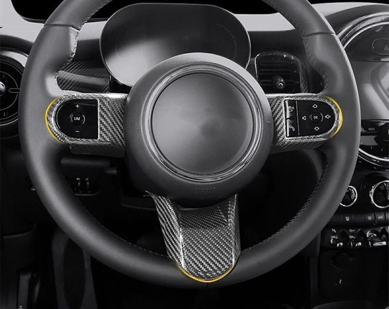 Mini Cooper F55 / 56 / 57 Carbon Fiber Steering Wheel Cover (2021-2022)