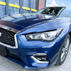 Infiniti Q50 2 x Gloss Black Headlight Eyelid Covers (2014-2023)