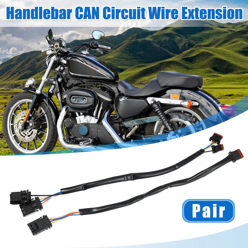 Harley Softail Dyna Harness / 10in / Handlebar CAN Bus Wire Ext