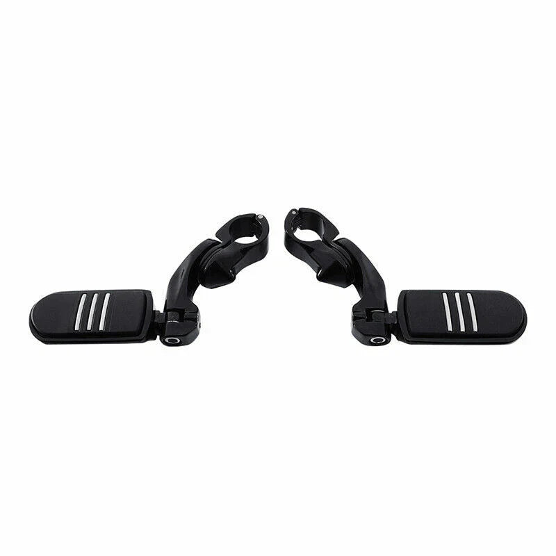 Harley Electra Glide Black Engine Guard Highway Bar Footpegs (1997-2008)
