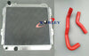 Toyota Hilux LN60 LN61 Aluminum Radiator & Silicone Hose (1983-1988)