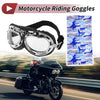 Motorcycle Riding Goggles Transparent Lens Black Frame Cycling Sunglasses