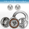 Bearing Ball 31.8mm Bearing Steel G40 Precision Ball Silver Tone 2 x