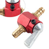 Motorcycle Inline - Red 8mm On-Off Fuel Tap Gas Valve Petcock