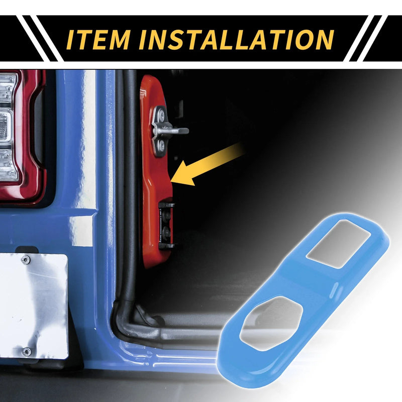 Jeep Wrangler JL JLU Rear Trunk Lock Panel Cover (2018-2024)