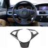 BMW 5 Series E60 M5 2004-2010 Real Carbon Fiber Steering Wheel Frame Cover
