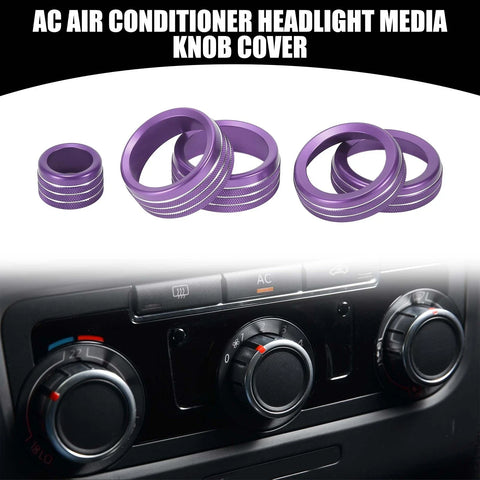 Chevrolet Silverado (2022-2023) 5 x Pcs AC Headlight Media Switch Knob Cover