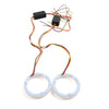 Car Headlight Retrofit 100MM White Amber Switchback LED Halo Rings