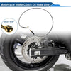 130cm Motorcycle Brake Clutch Oil Hose Line Silver Tone