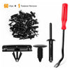Car Moulding Clip Rivets Rocker Screw Set Tool 60pcs Black Bumper
