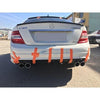 Mercedes W204 C63 AMG Gloss Black Rear Bumper Diffuser (2007-2011)