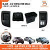 Holden Rodeo, Isuzu D-Max 4x Black Dashboard Air Vents (2003-2006)