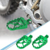 Motorcycle Pair Wide Foot Peg 360° Aluminum Alloy Foot Peg Green