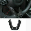 MAZDA 3 CX-5 CX-9 Carbon Fiber Style ABS Steering Wheel Center Trim Cover