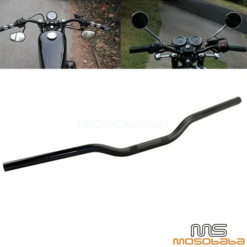 Harley Honda Yamaha BMW Kawasaki 7/8" Black Handlebar Drag Bar