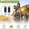 Motorcycle Handlebar Grips / 7/8" 22mm / Aluminum Alloy Silver Tone