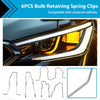 Universal Vehicles H1 H3 H4 H7 Headlight Bulb Retaining Spring Clip