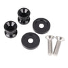 Honda Suzuki Ducati Motorcycles 8mm Swingarm Sliders Spools Black