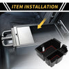 Jeep Wrangler JL JLU (2018-2022) Black Red Center Console Organizer Tray