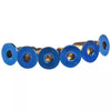 Boss Kit 6 x Flat Head Burnt Titanium Blue Steering Wheel Bolts