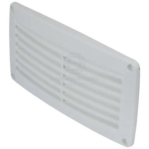 Boat / Caravan / Camper White Plastic Tapered Edge Louvre Vent 203x103x18mm