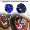2 x 15mm Aluminum Alloy Plastic Motorcycle Slider Frame Blue