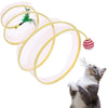 Cats - Folded Tube Interactive Decompression Play Cat Toy Tunnel (N/A)