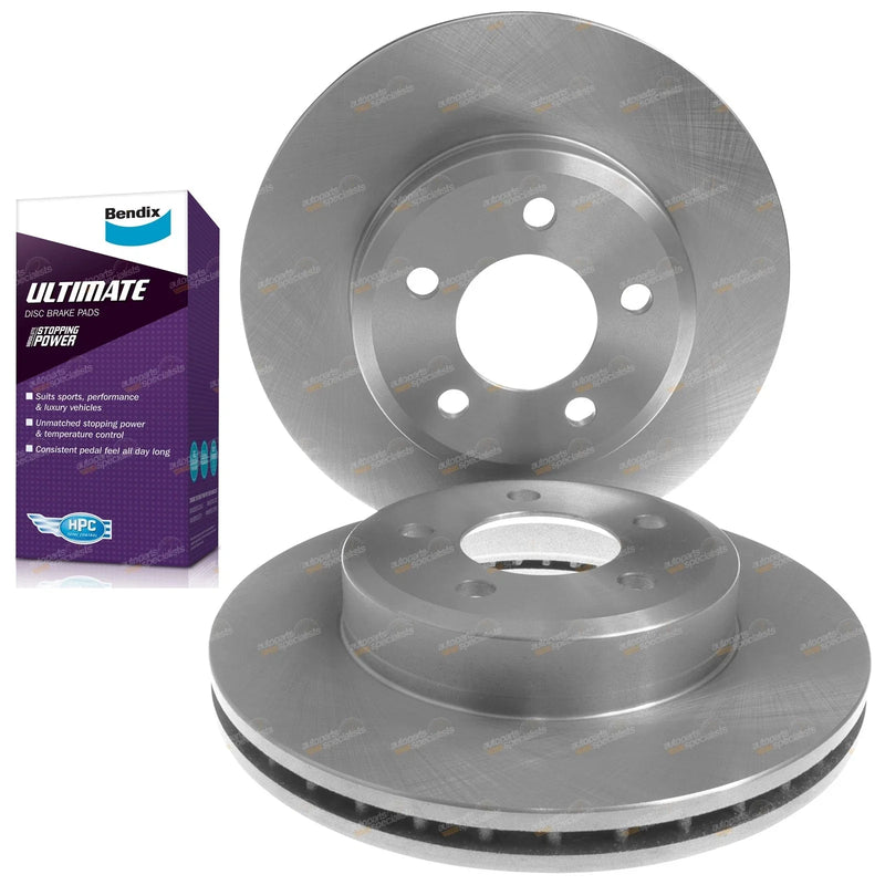 Falcon Fairmont Fairlane Front Brake Rotors & Ult Pads (2002-2014)
