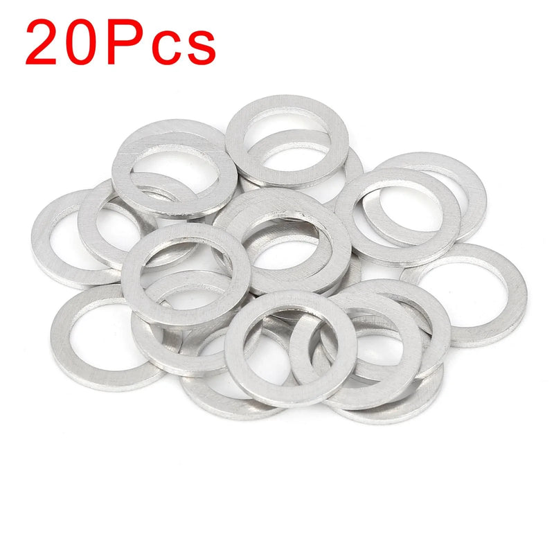 Honda 20 x M18 Silver Tone Oil Drain Plug Gaskets