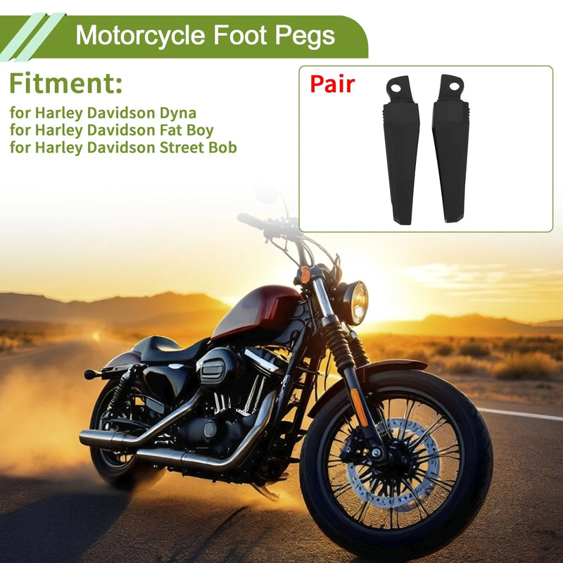 Harley Davidson Dyna Foot Pegs 1 x Pair Aluminum Alloy Black