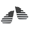 Toyota RAV4 2 x Black Rear Window Flag Stickers (2019-2021)