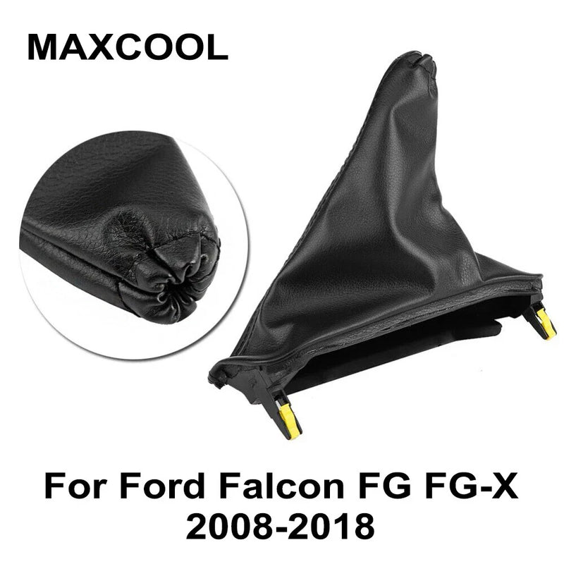 Falcon FG FGX Black Leather Handbrake & T Bar Boot Cover (08-18)