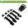 Toyota Alphard Gloss Black Exterior Door Handle Cover Trim (2015-2021)