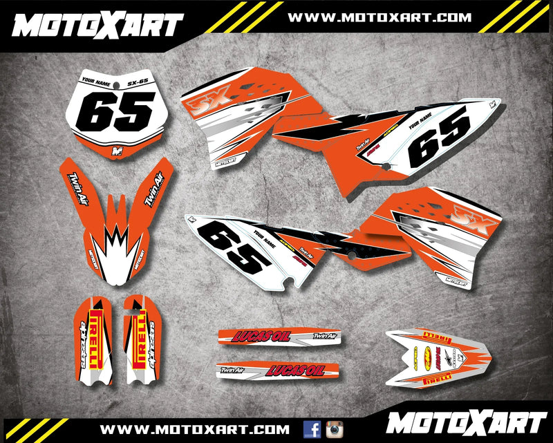 KTM 65 Custom Graphics Sticker Kit (2009-2015)