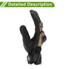 L / 1 Pair / Motorcycle Gloves Breathable Full Finger Goatskin Outdoor Gloves Brown