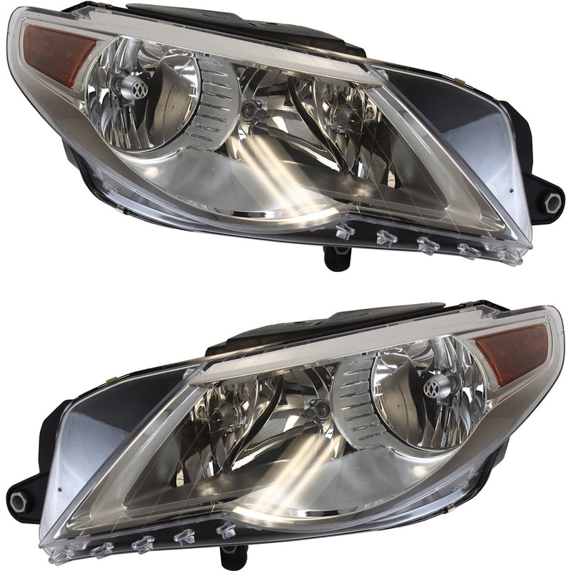Headlight Set For 2009-2010 Volkswagen Passat CC Left and