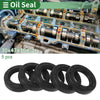 Oil Seal 30x47x10mm Lip Seal Ring Rotary Shaft Seal NBR Rubber Black 5 Pcs