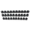 Harley 10 x Black CNC 9mm Motor Bolt Topper Caps