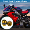 Motorcycle 2 x Frame Sliders Falling Protection Aluminum Alloy Gold Tone