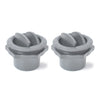 RV Bus ATV A / C Gray 60mm Vent Air Outlet Round Ceiling