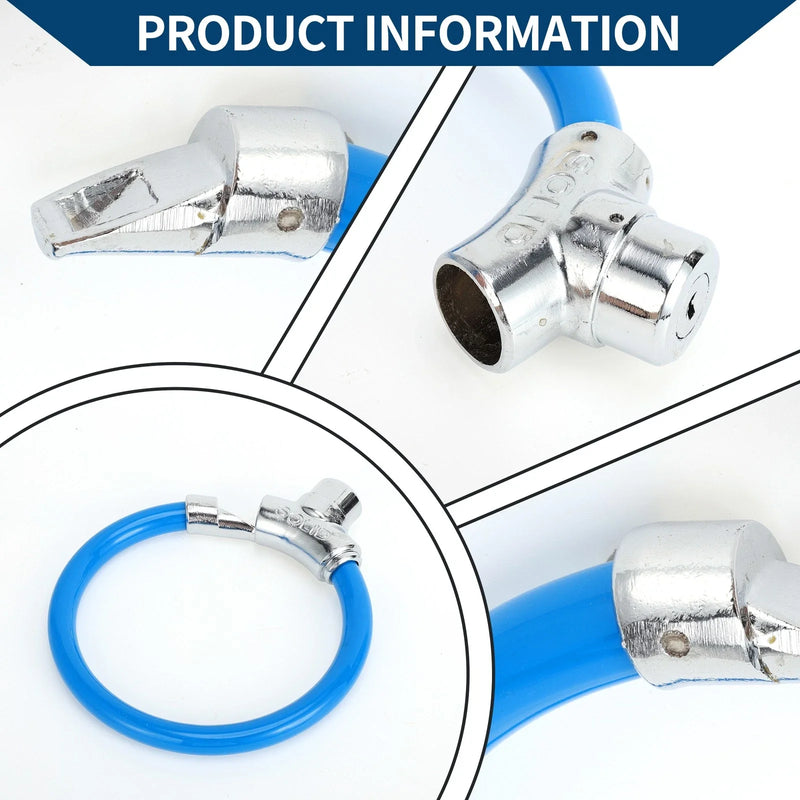 Bicycle - Blue Portable 46cm Anti-Theft Cable Bike Lock