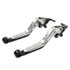 Daytona 675 Street Triple Silver Extendable Brake Clutch Levers (2006-2018)