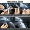 Jeep Wrangler JL 2 x Water Rain Gutter Extension Trim Covers (2018-2021)