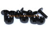Motorcycle Bolts / 10 Pack m5 x 16mm Black Anodised Aluminium Fairing Bolts