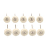 Rotary Tool 3mm Shank 10 x Wool Felt Polishing Buffing Wheel Discs