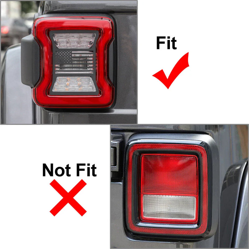 Jeep Wrangler JL Rear Taillight Guard Cover Trim (2018-2022)